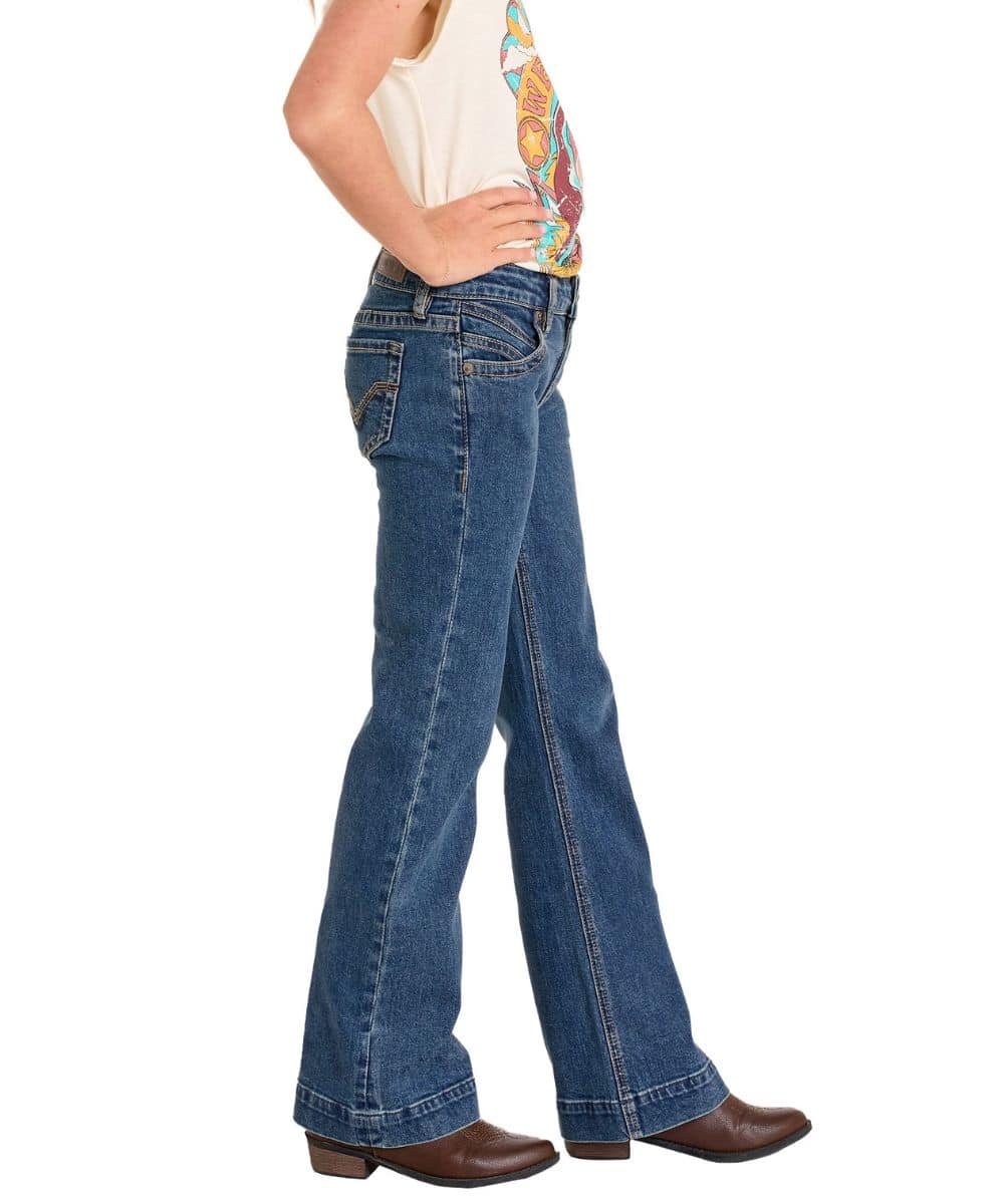Rock & Roll Cowgirl Girls' Trouser Jean - Image 3