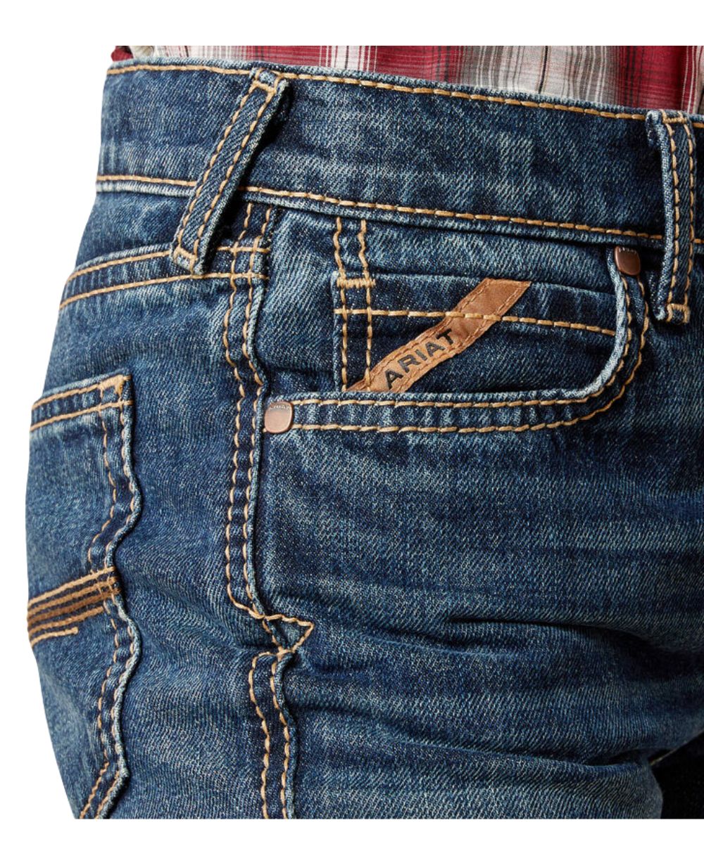 Ariat Boys' B4 Relaxed Baron Boot Cut Jean - Image 3