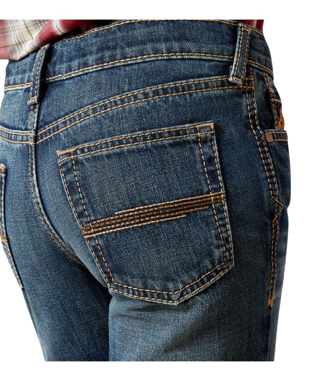 Ariat Boys' B4 Relaxed Baron Boot Cut Jean - Image 4