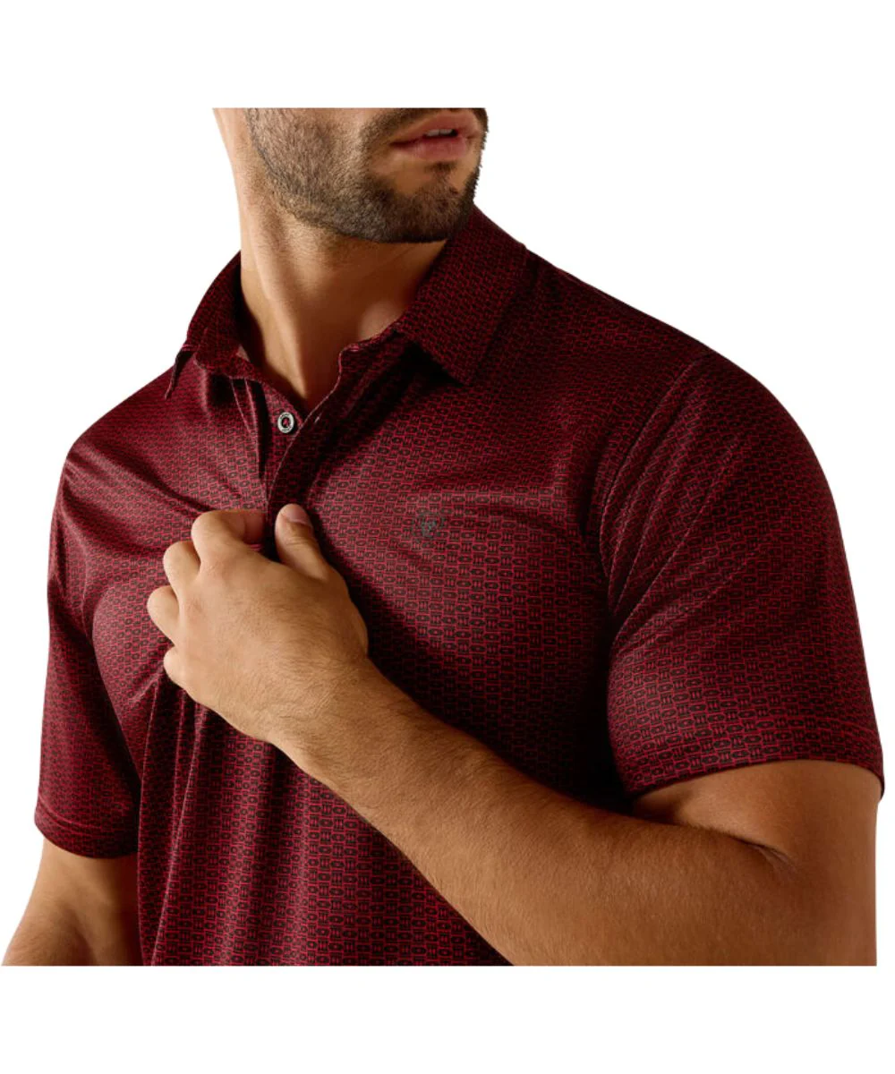 Ariat Men's Fitted Polo Shirt - Image 3