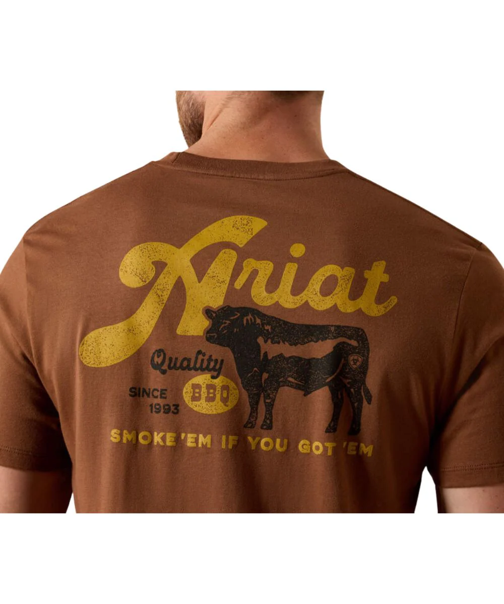 Ariat Men's BBQ Smoke Tee - Image 3