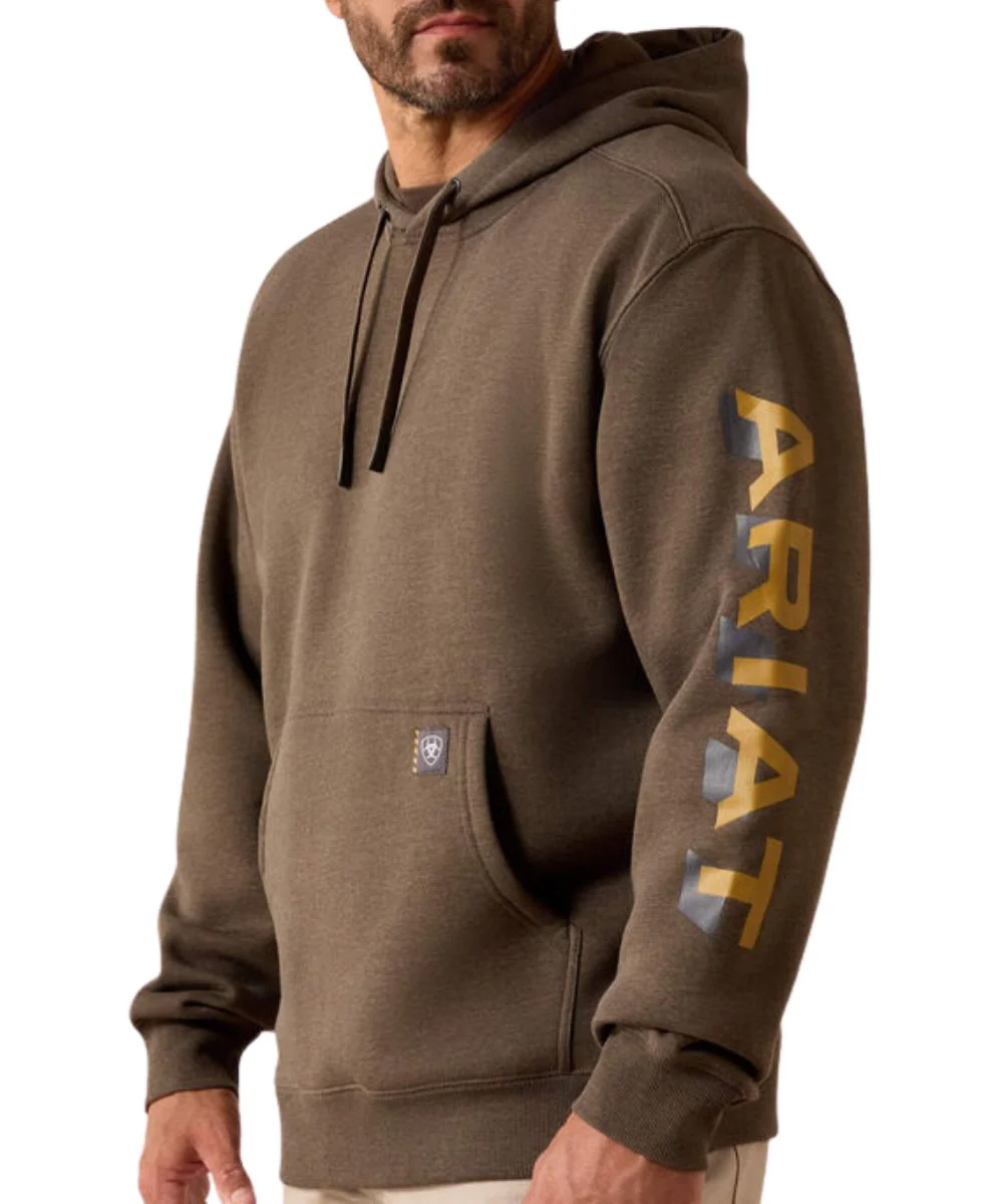 Ariat Men's Rebar Logo Hoodie - Image 3