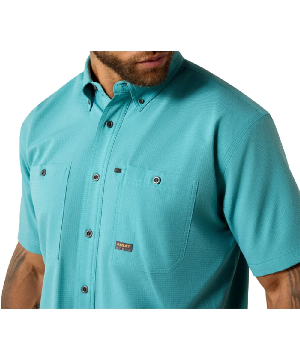Ariat Men's Rebar Made Tough 360 Airflow Work Shirt - Image 3