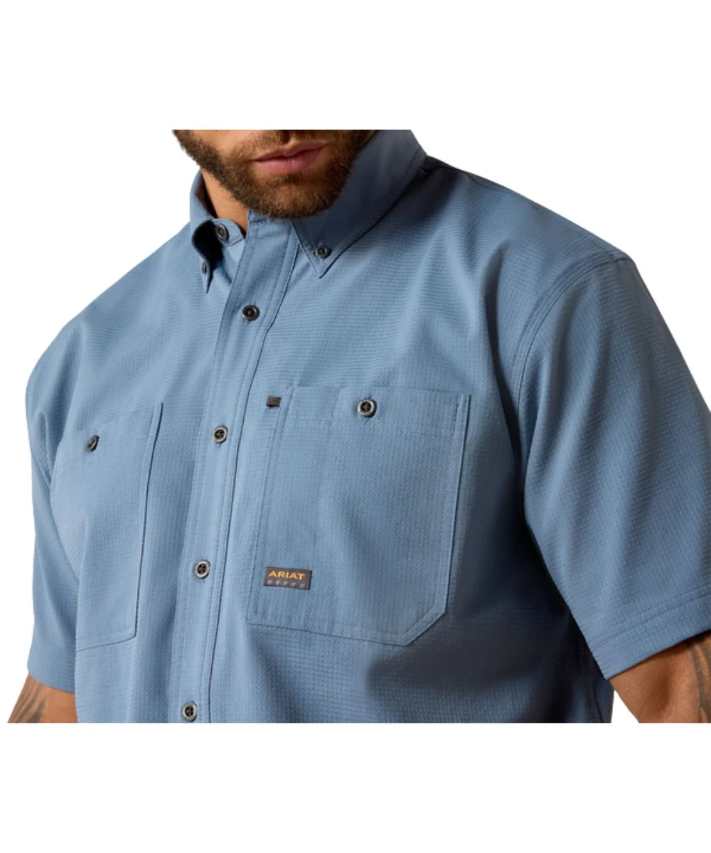 Ariat Men's Rebar Made Tough 360 Airflow Work Shirt - Image 3