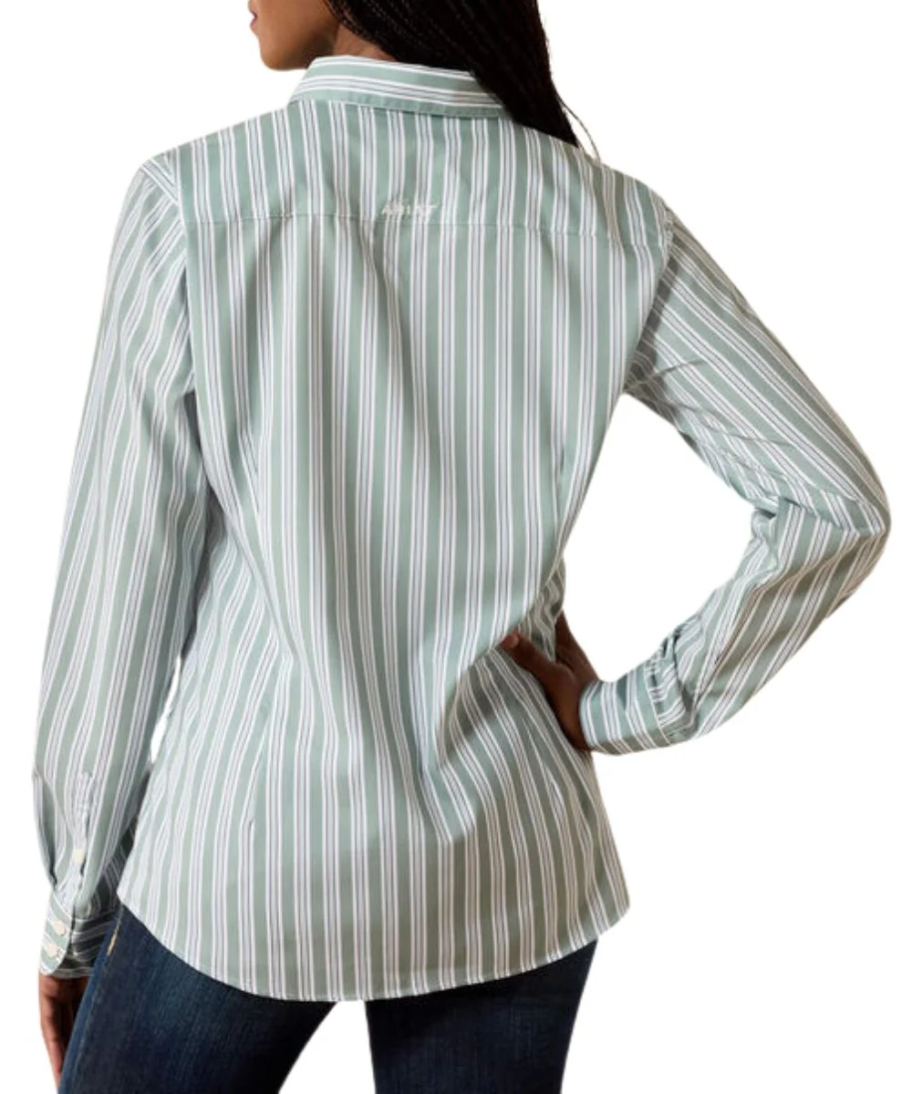 Ariat Women's Green Bay Kirby Pro Stripe Button Down Shirt - Image 2