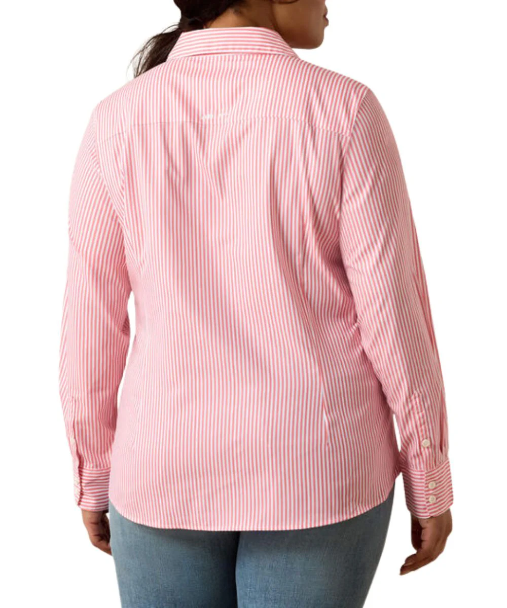 Ariat Women's Sun Kissed Coral Kirby Pro Button Down Shirt - Image 2