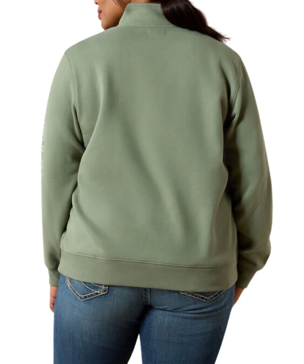 Ariat Women's Foundation Logo 1/2 Zip Pullover - Image 2