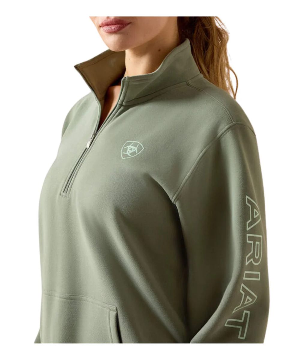 Ariat Women's Foundation Logo 1/2 Zip Pullover - Image 3