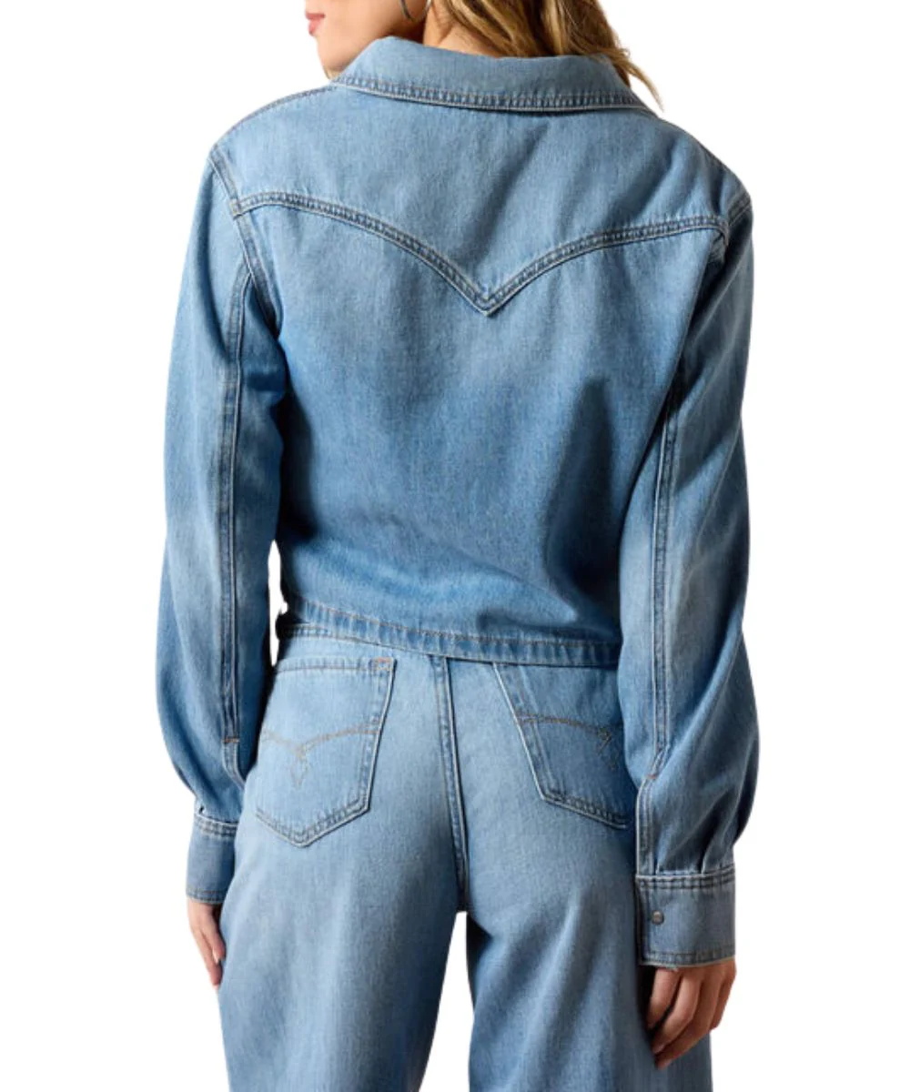 Ariat Women's Cropped Comfort Snap Shirt - Image 2