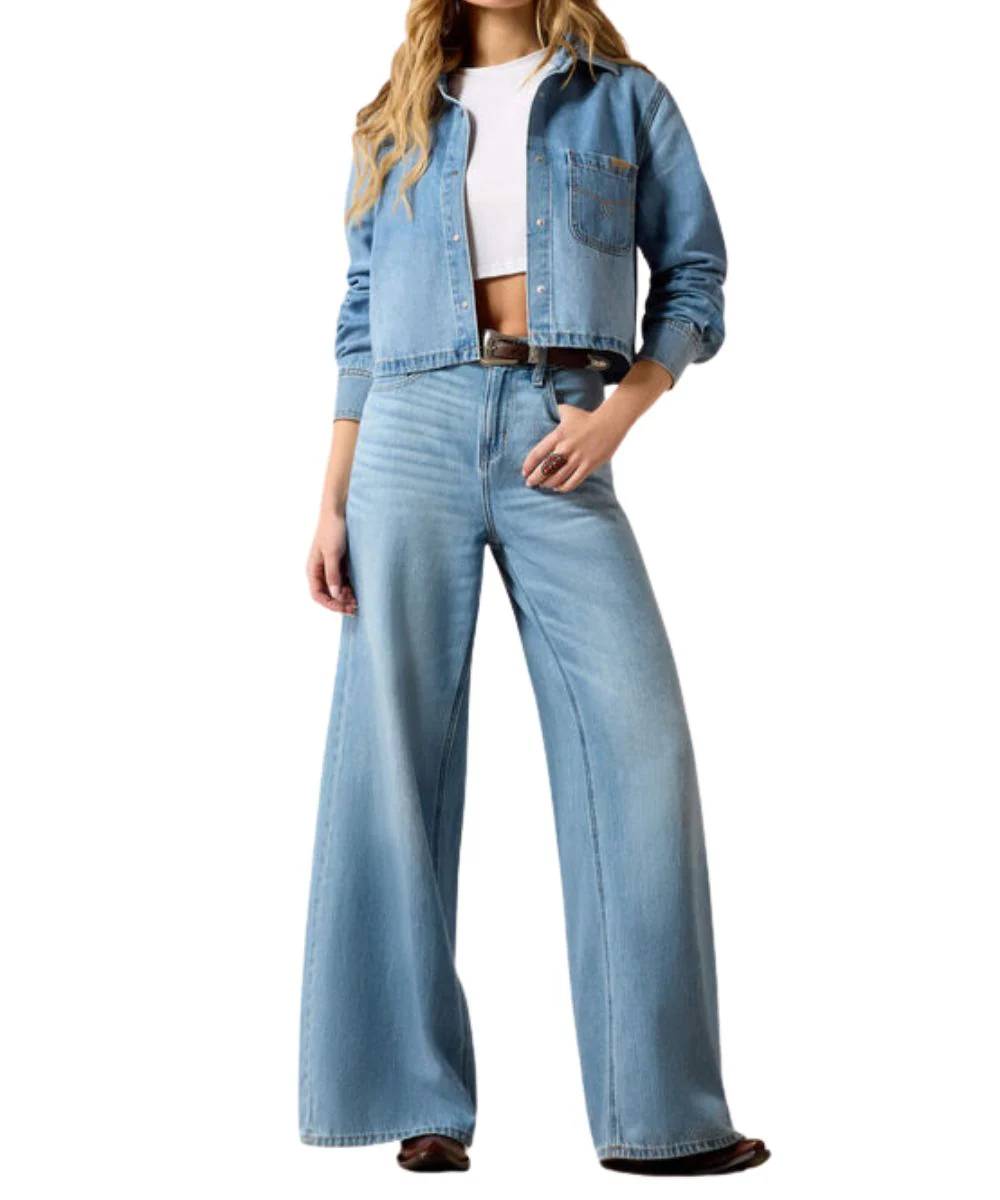 Ariat Women's Calamity Comfort Wide Leg Jean - Image 5