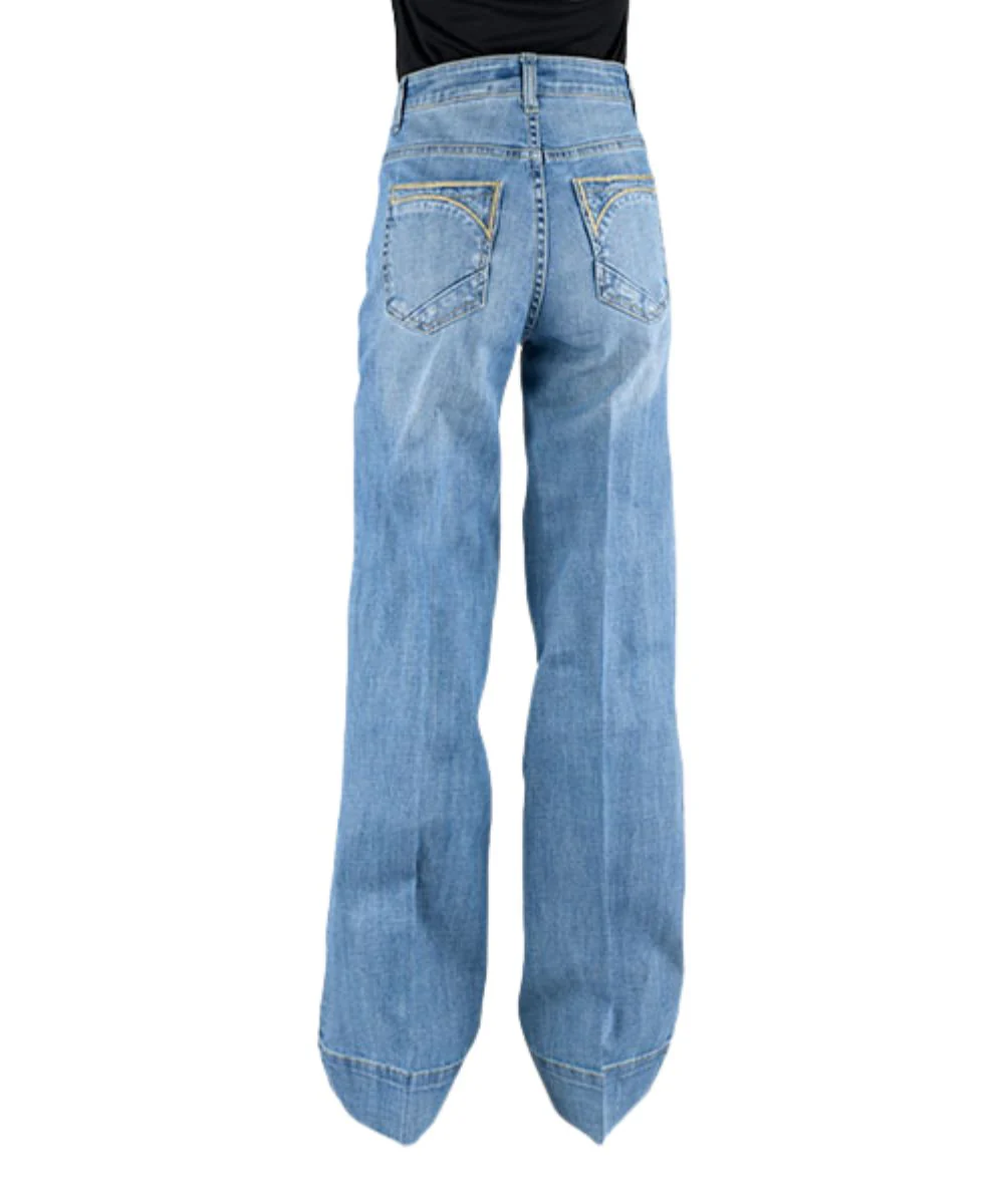 Stetson Women's Wide Leg Western Trouser Jean - Image 2