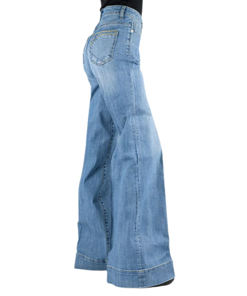 Stetson Women's Wide Leg Western Trouser Jean - Image 3