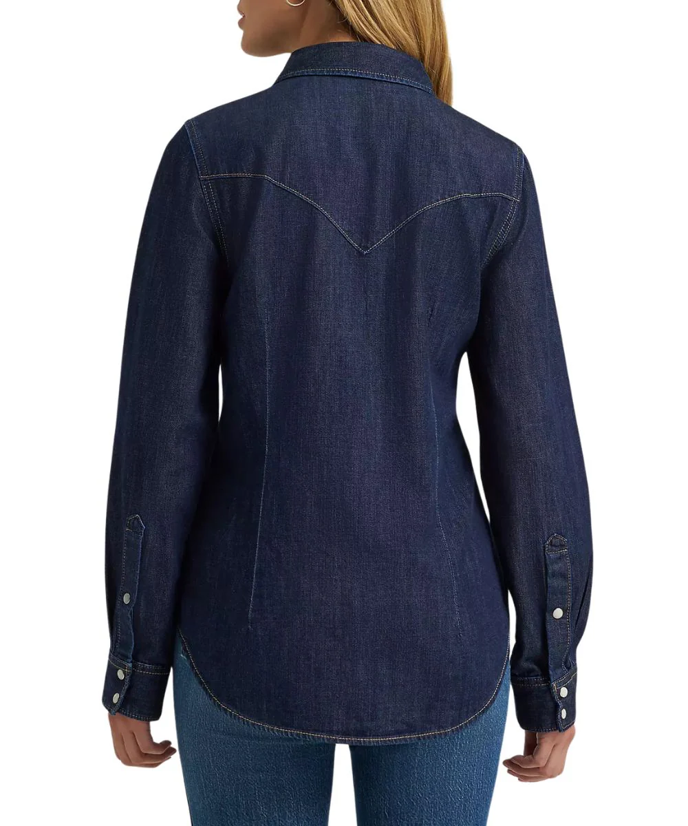 Wrangler Women's Denim Snap Shirt - Image 2
