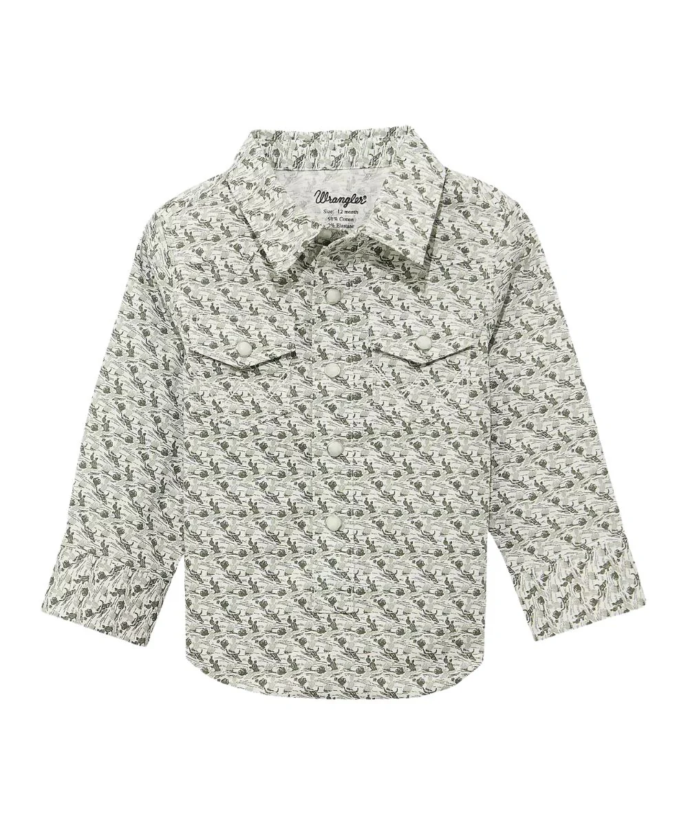Wrangler Little Boys' Western Snap Shirt - Image 2