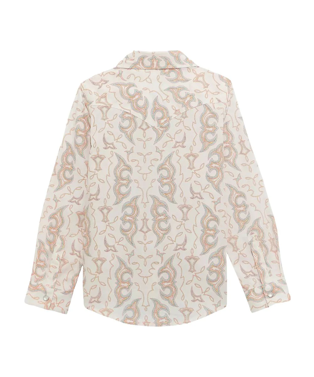 Wrangler Girls' Western Snap Shirt - Image 3