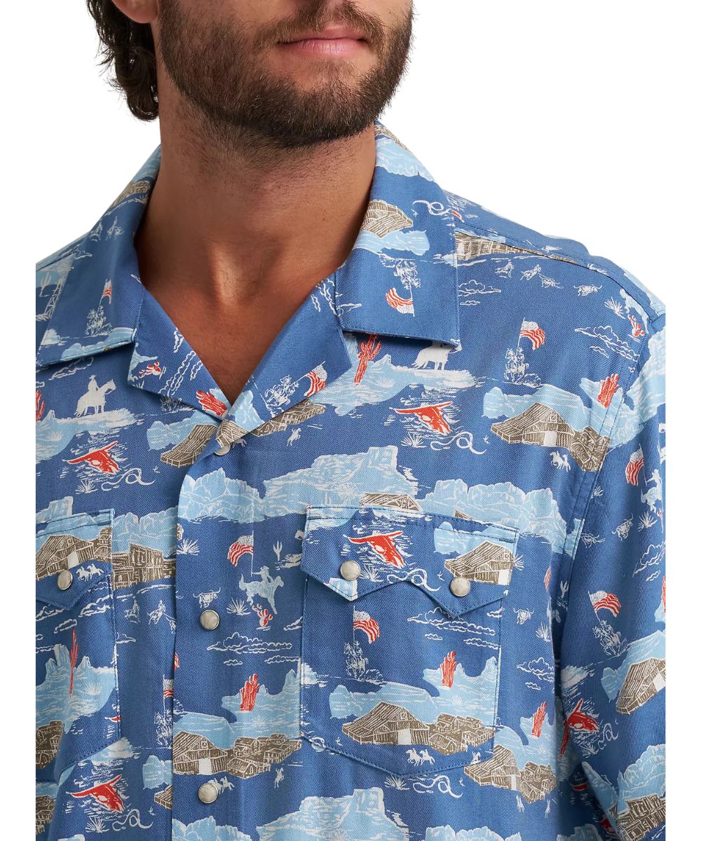 Wrangler Men's Coconut Cowboy Camp Shirt - Image 3