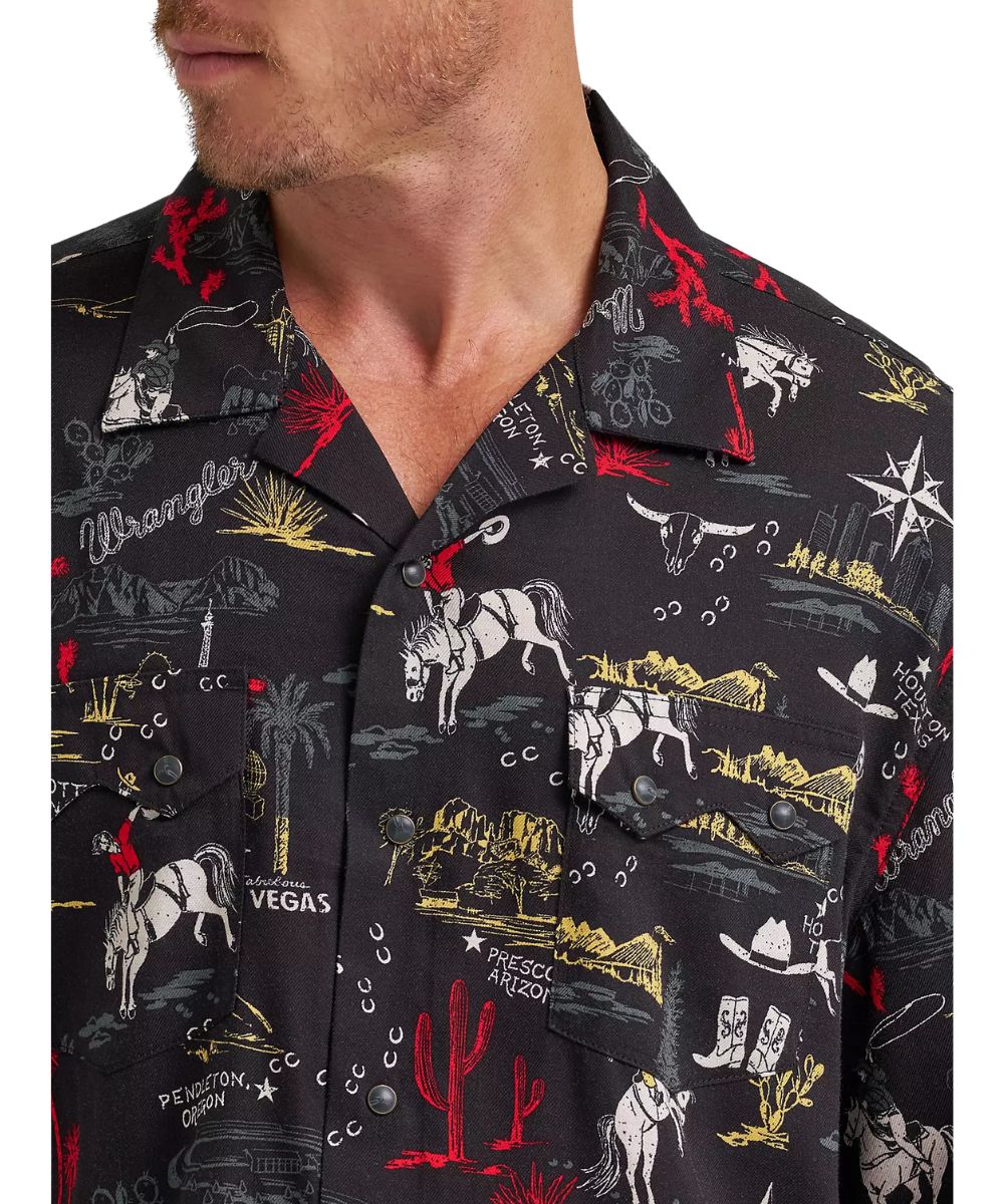 Wrangler Men's Coconut Cowboy Camp Shirt - Image 3