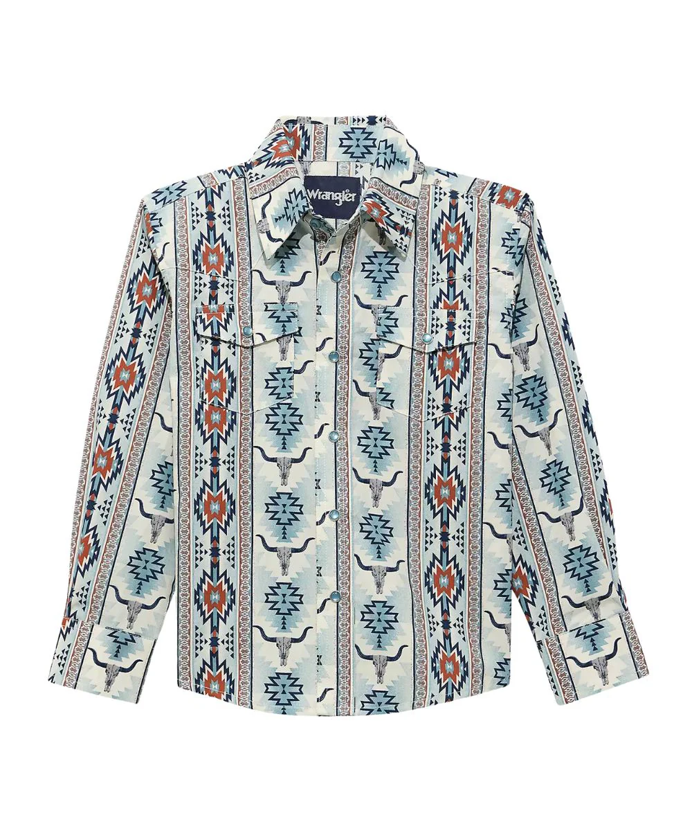 Wrangler Boys' Checotah Snap Shirt - Image 2