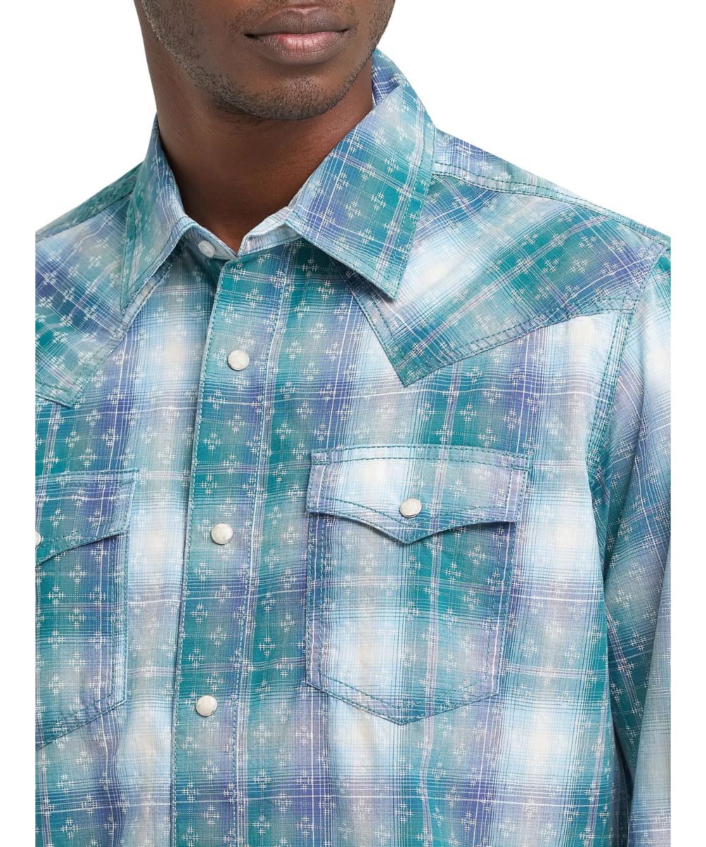 Wrangler Men's Retro Western Snap Shirt - Image 3