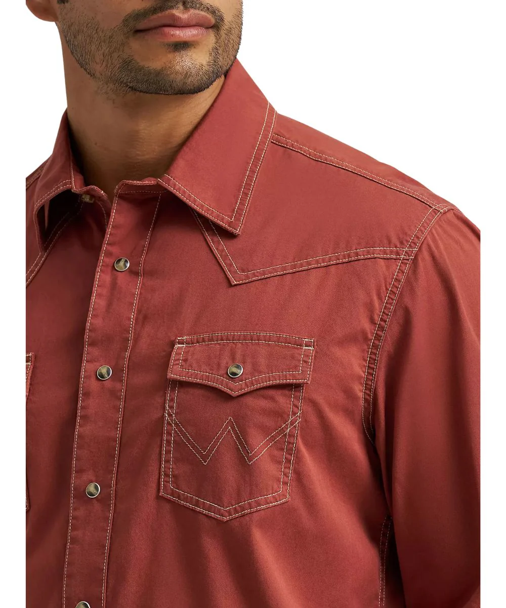 Wrangler Men's Retro Western Snap Shirt - Image 3
