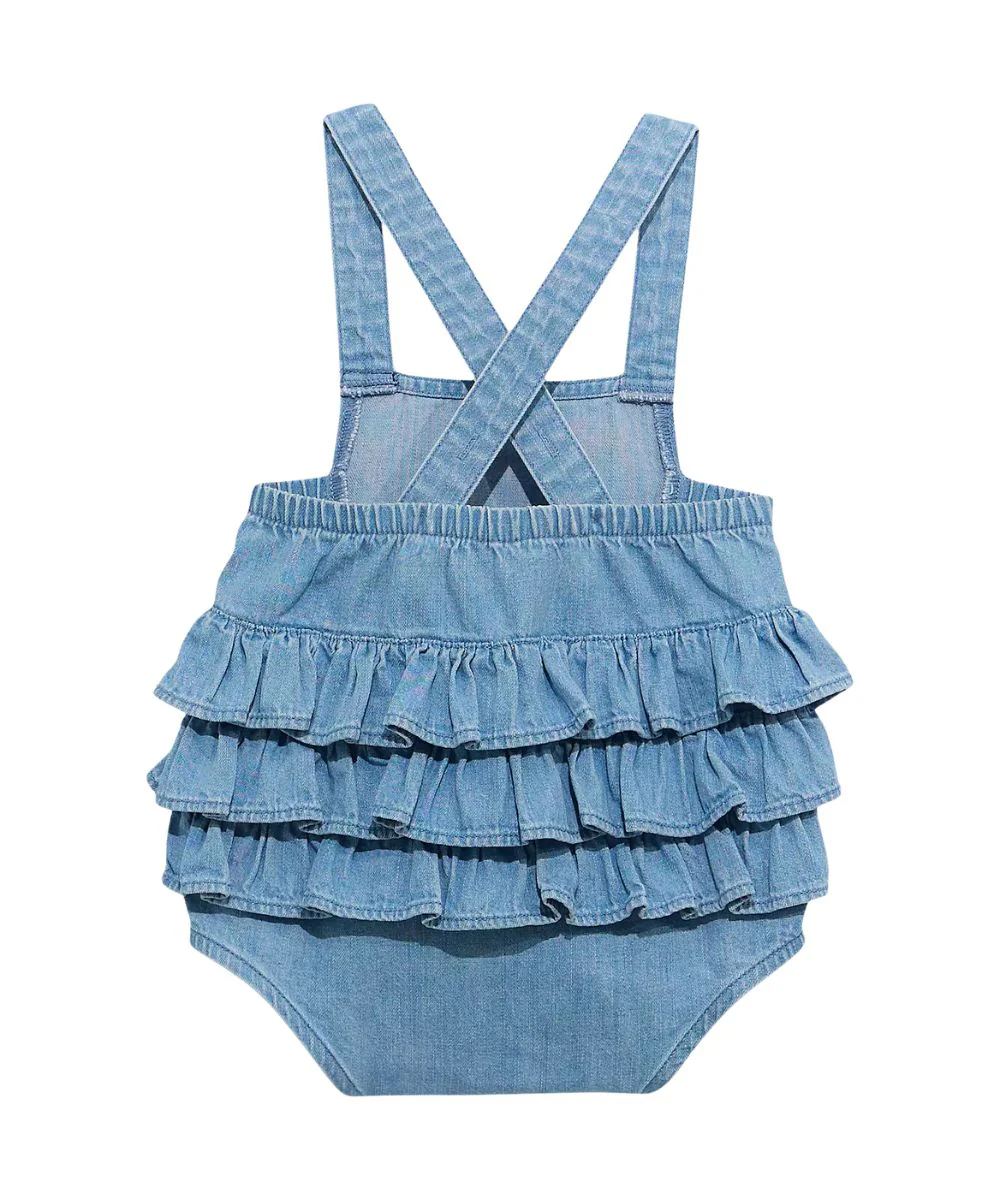 Wrangler Infant Girls' Denim Bodysuit - Image 3