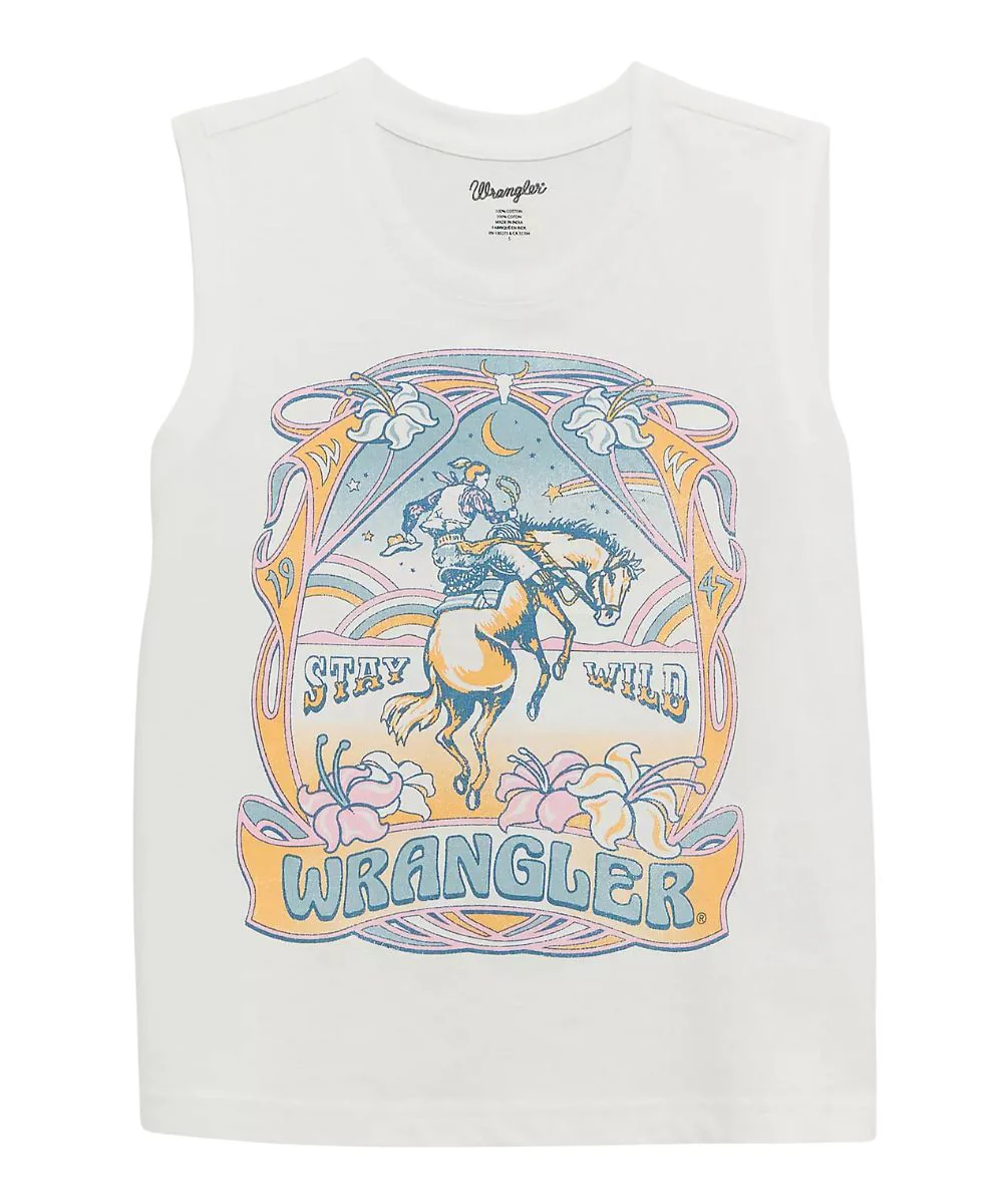 Wrangler Girls' Western Tank Top - Image 2