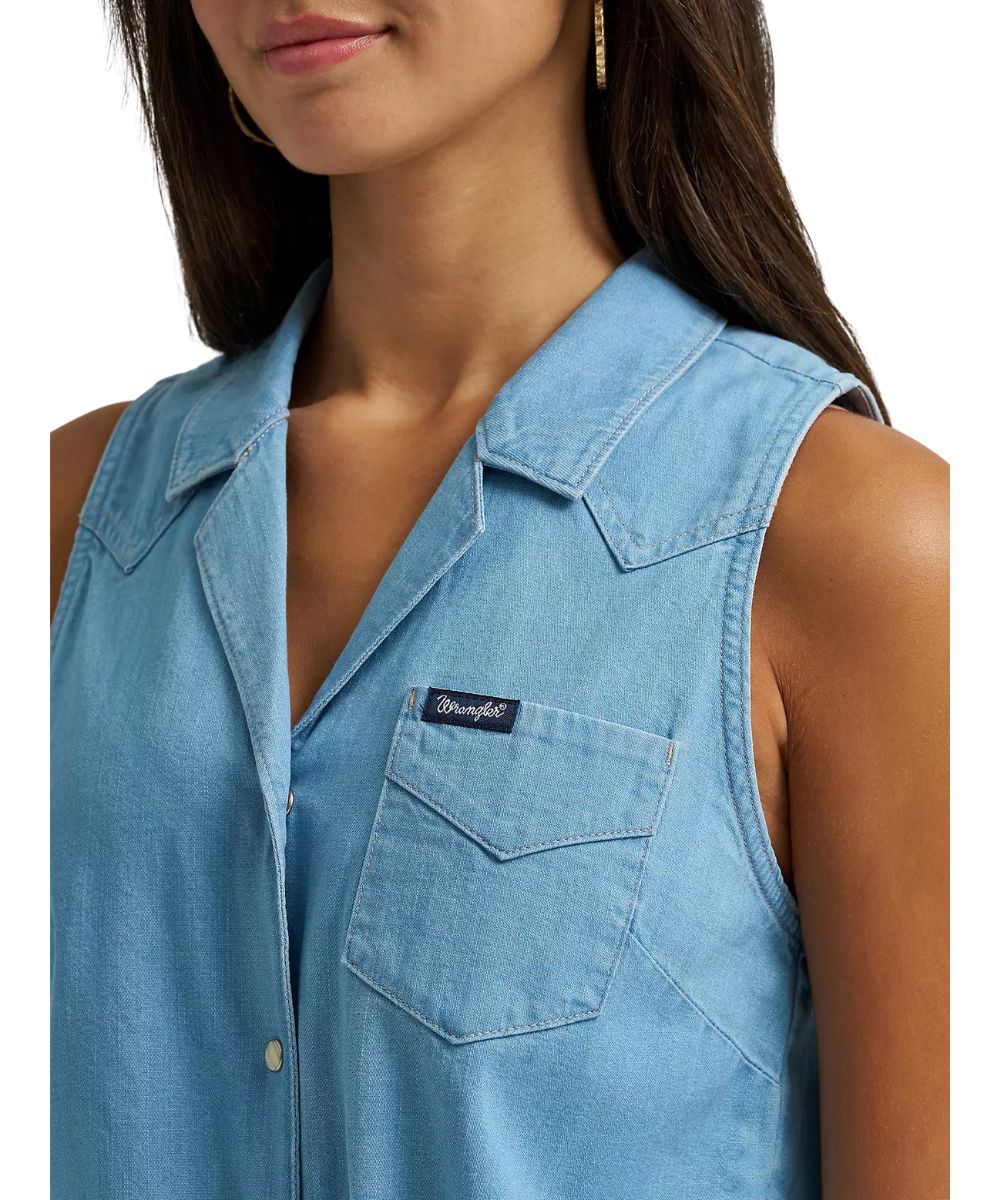 Wrangler Women's Denim Tank Top - Image 3