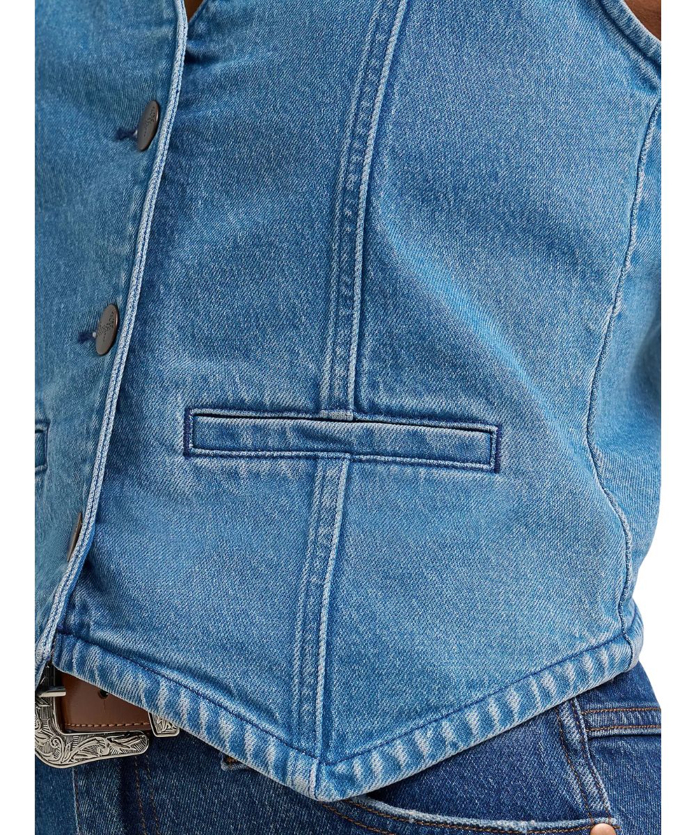 Wrangler Women's Denim Vest - Image 3
