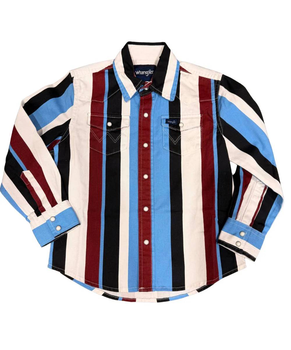 Wrangler Boys' Brushpopper Western Snap Shirt - Image 2