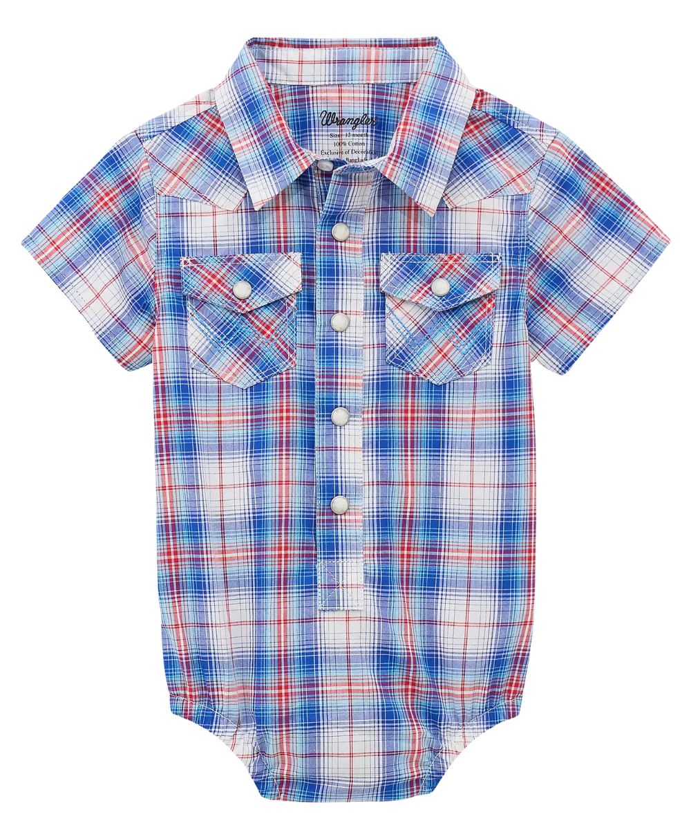 Wrangler Infant Boys' Western Snap Onesie - Image 2