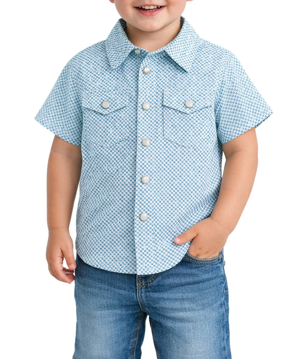 Wrangler Little Boys' Western Snap Shirt