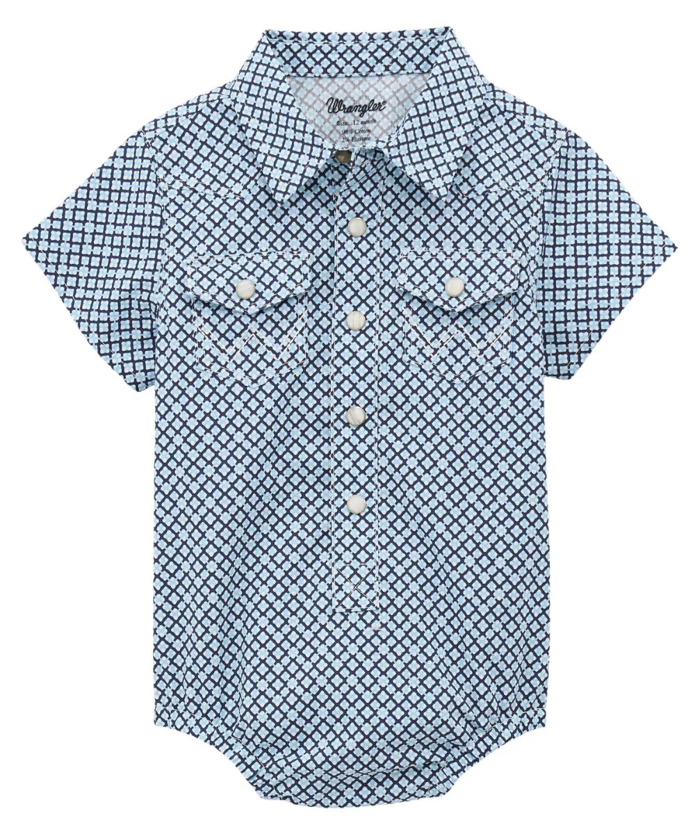 Wrangler Baby Boys' Western Snap Onesie - Image 2