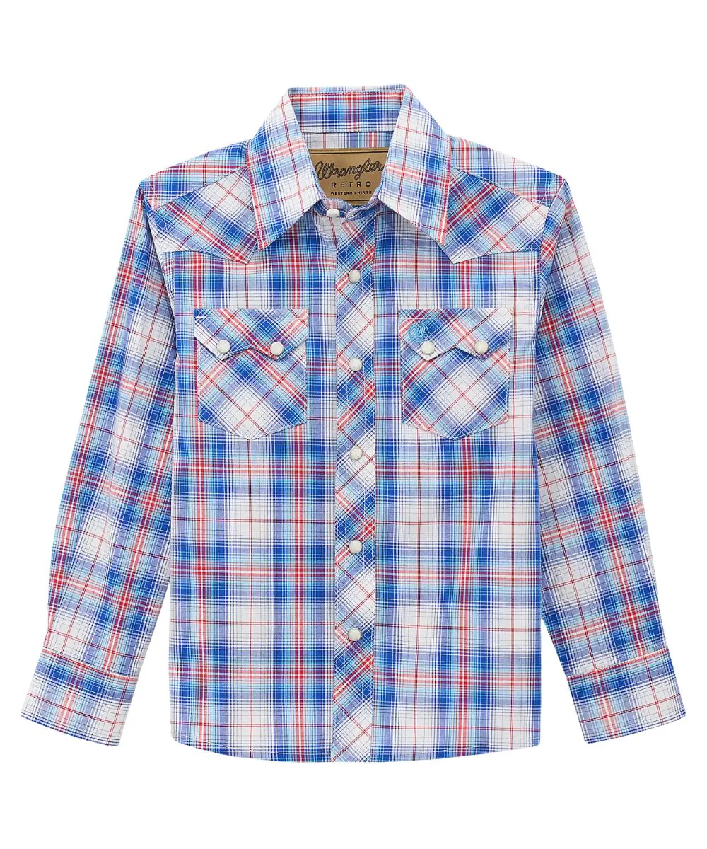 Wrangler Boys' Retro Western Snap Shirt - Image 2