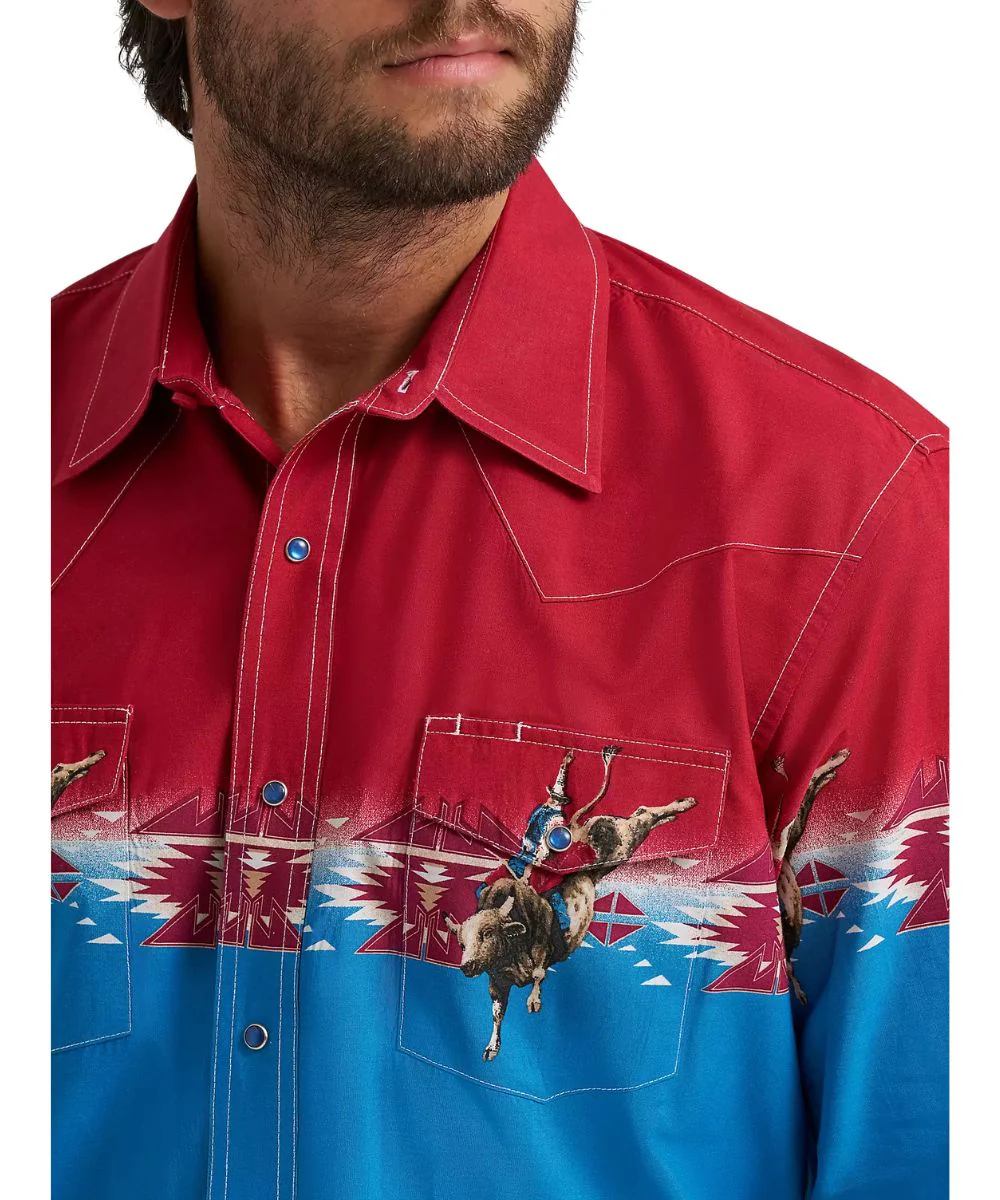 Wrangler Men's Checotah Western Snap Shirt - Image 3
