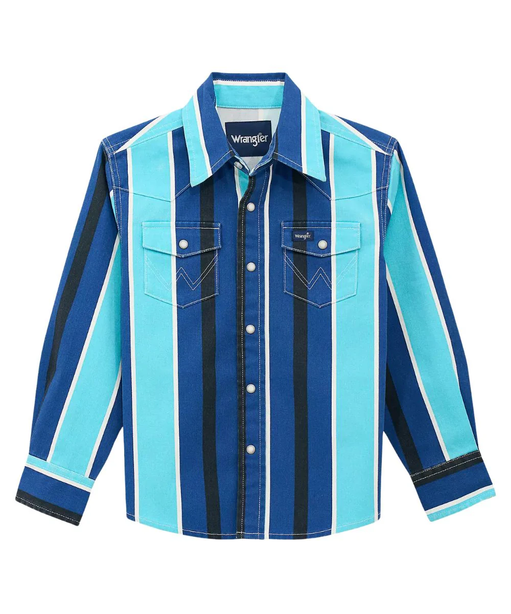 Wrangler Boys' Brushpopper Western Snap Shirt - Image 2