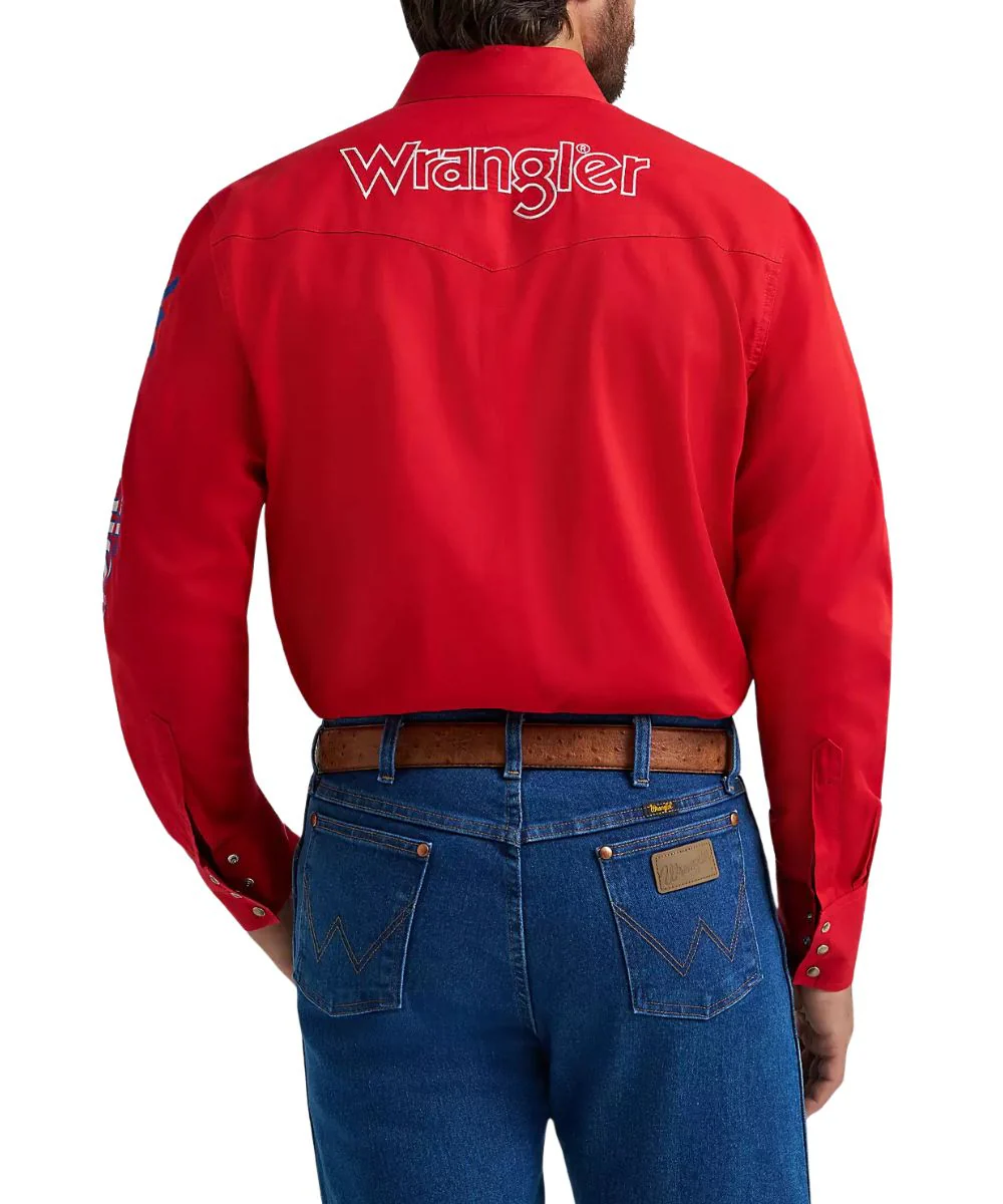 Wrangler Men's Logo Western Snap Shirt - Image 2