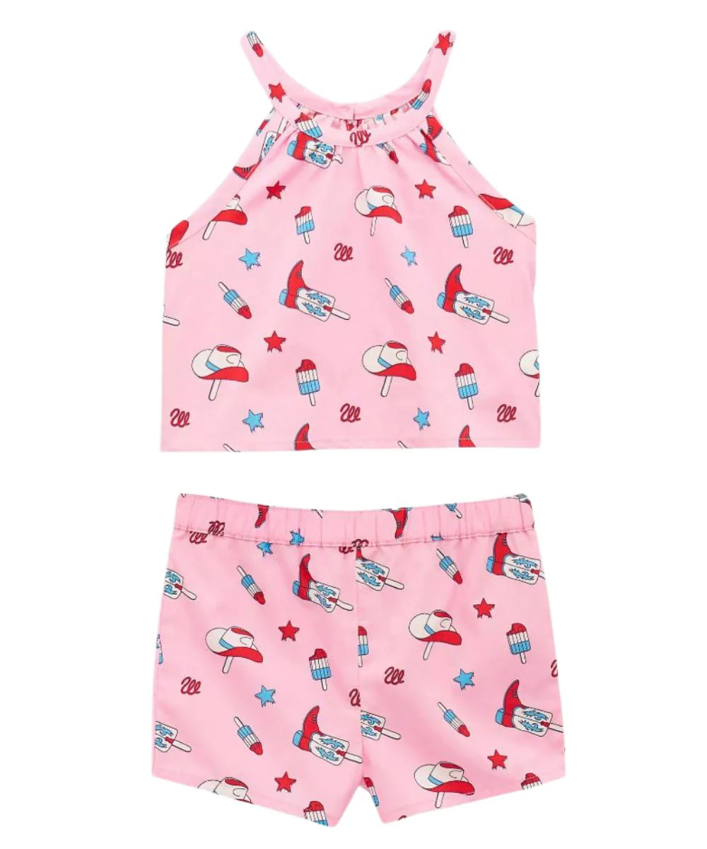 Wrangler Little Girls' Western Tank & Shorts Set - Image 2