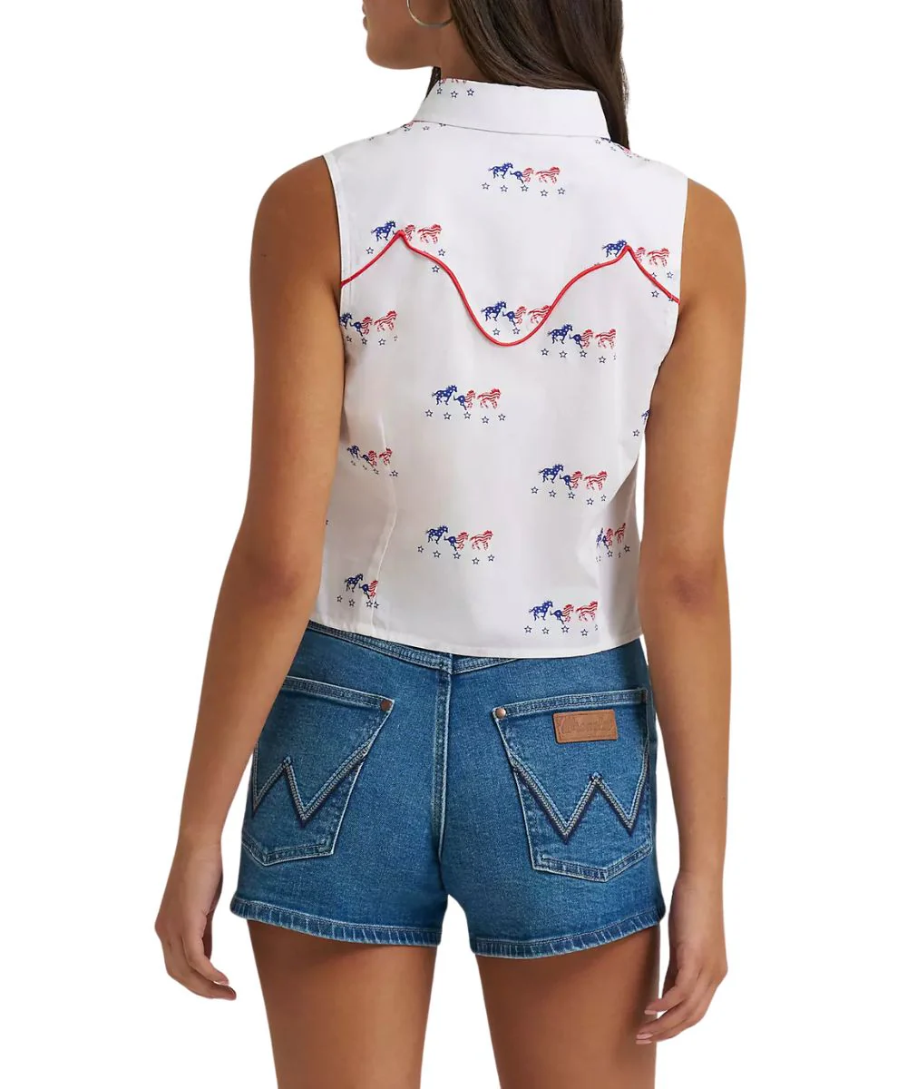 Wrangler Women's Americana Western Snap Shirt - Image 2