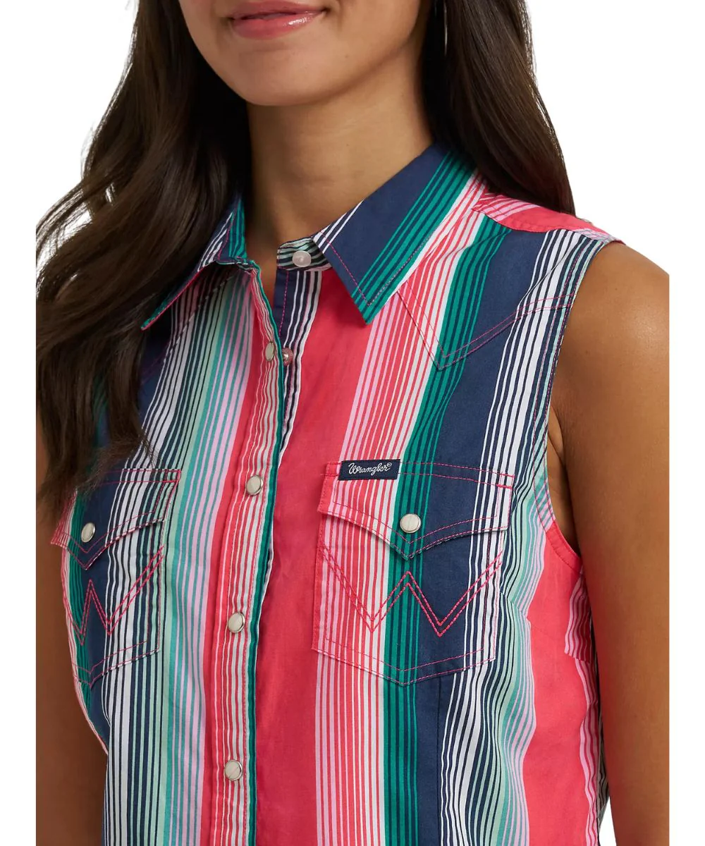 Wrangler Women's Retro Brushpopper Snap Shirt - Image 3