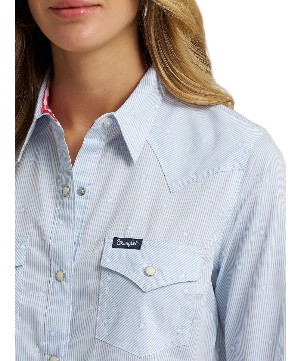 Wrangler Women's Olivia Western Snap Shirt - Image 3