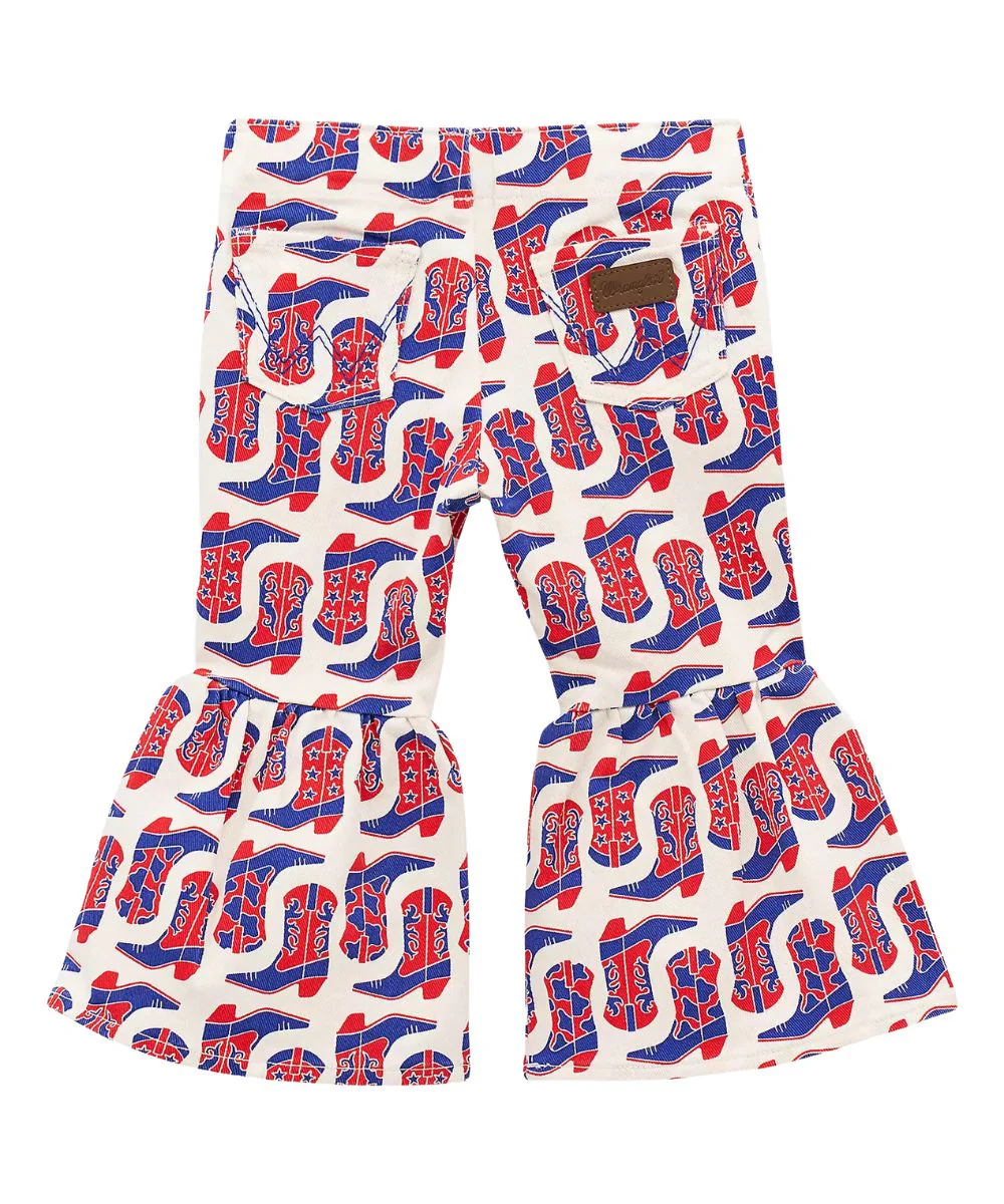 Wrangler Little Girls' Casey Ruffle Flare Jean - Image 3
