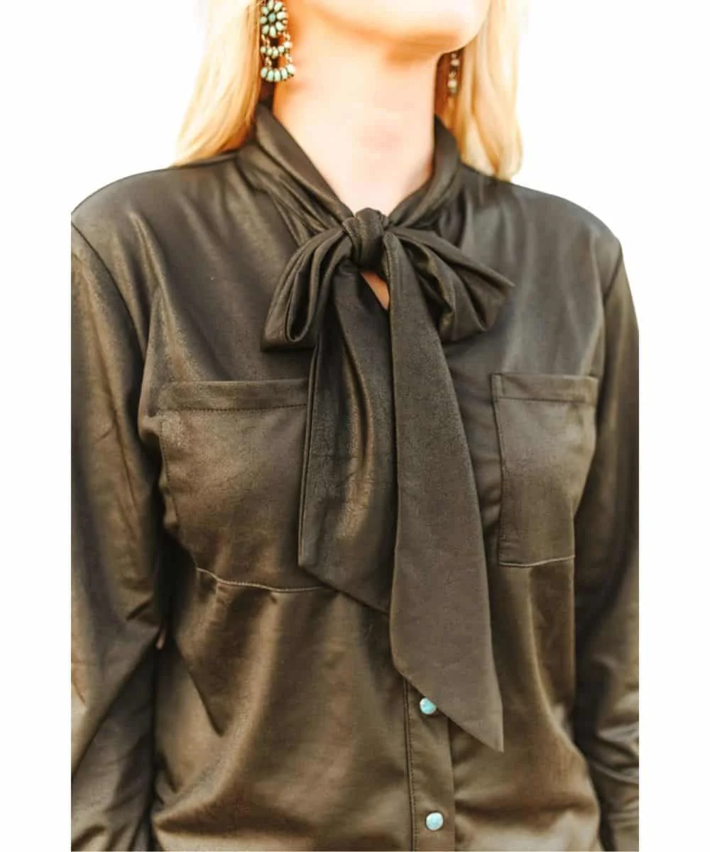 2 Fly Co Women's Leather Outlaw Blouse - Image 3