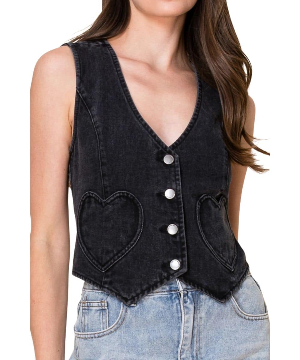 26 International Women's Denim Vest - Image 3