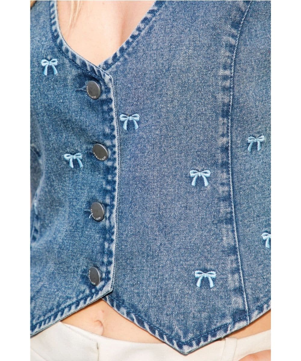 26 International Women's Denim Vest - Image 3