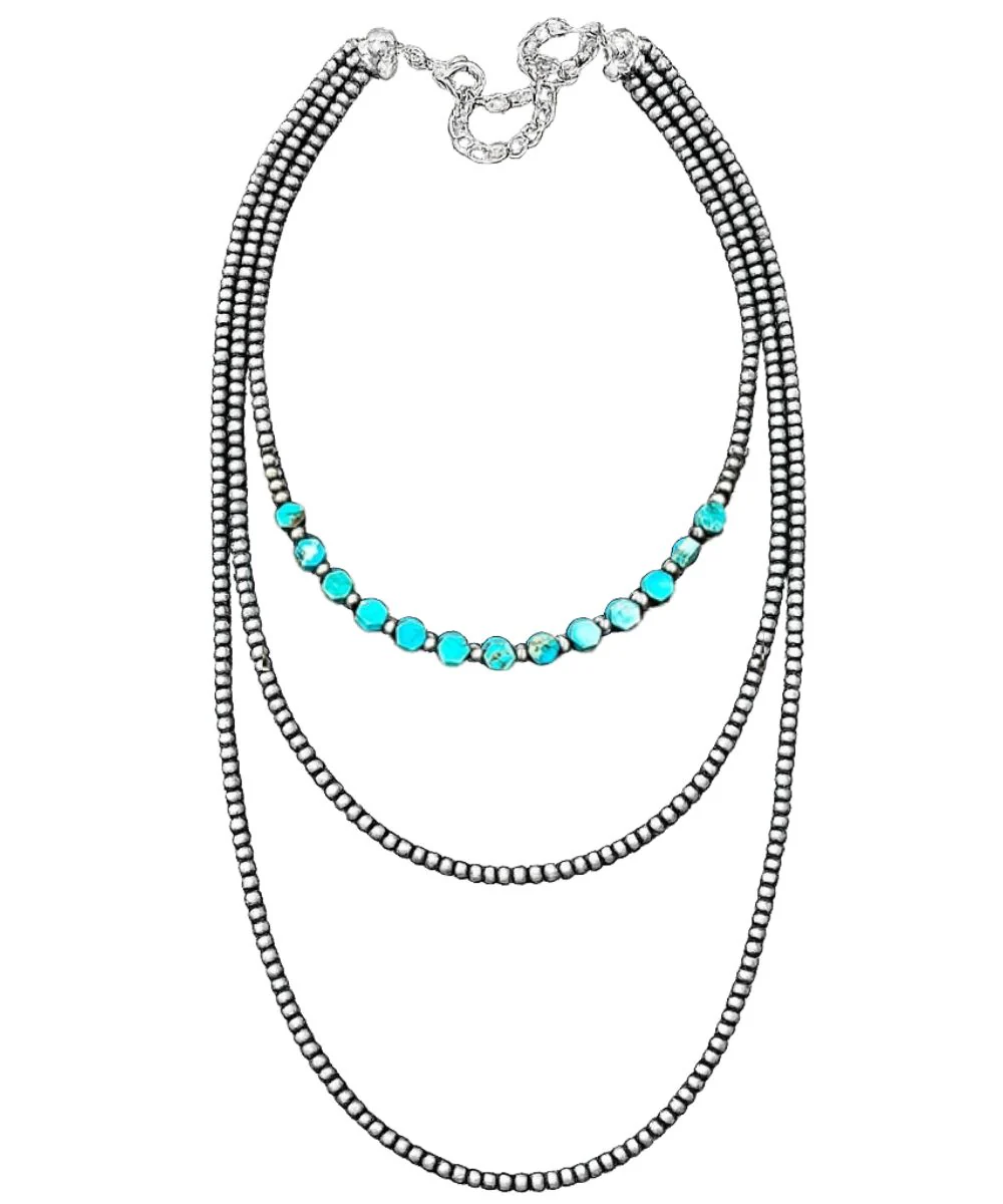 Isac Trading Women's Navajo Gemstone Necklace - Image 2