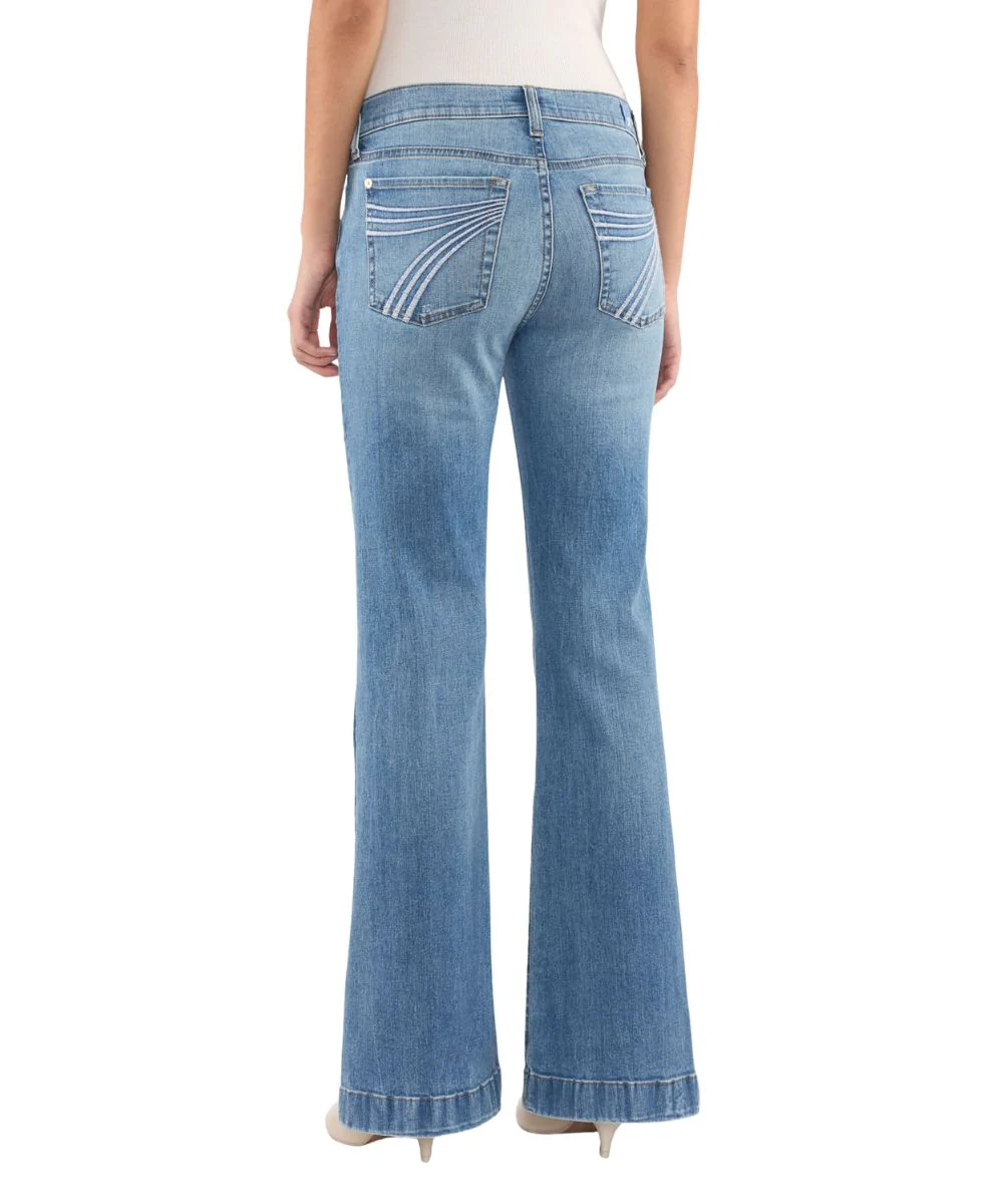 7 For All Mankind Women's Dojo Flare Jean - Image 2