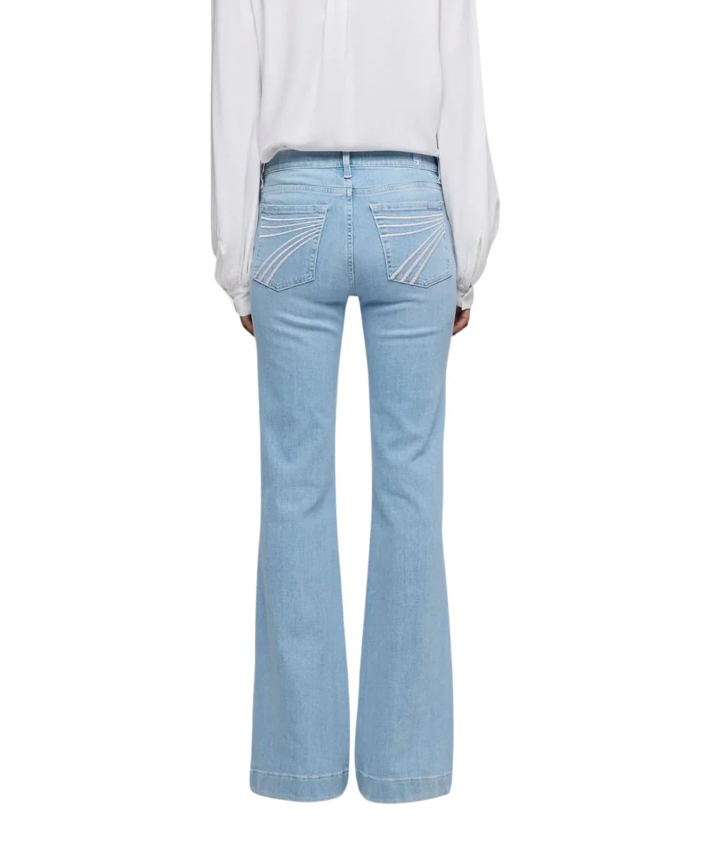7 For All Mankind Women's Dojo Flare Jean - Image 2