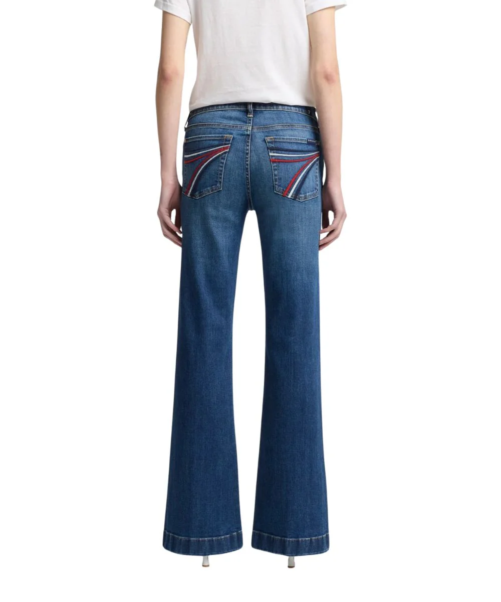7 For All Mankind Women's Dojo Flare Jean - Image 2