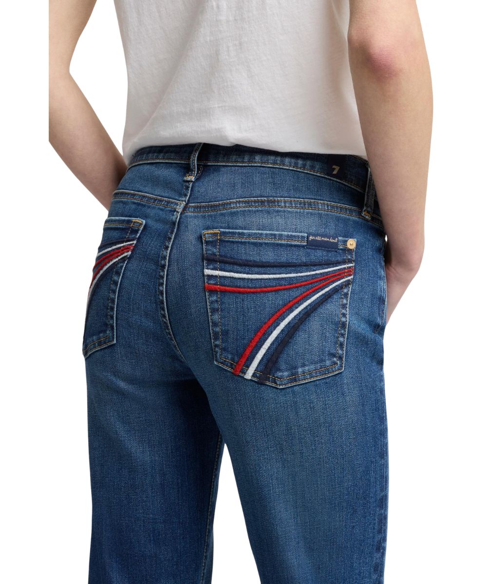 7 For All Mankind Women's Dojo Flare Jean - Image 4