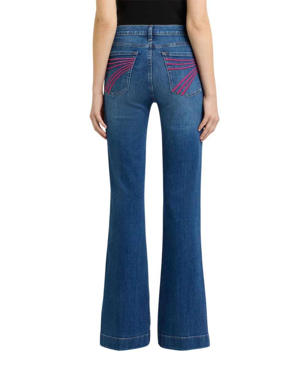 7 For All Mankind Women's Dojo Flare Jean - Image 2
